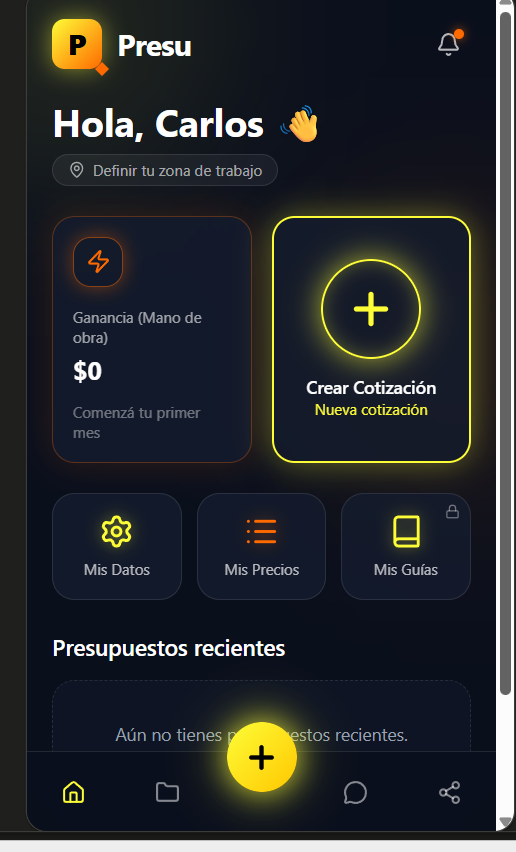 PresuPro-Cotizá rápido.Cobra como un profesional